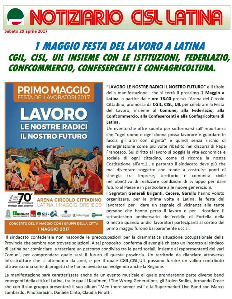 notiziario cisl