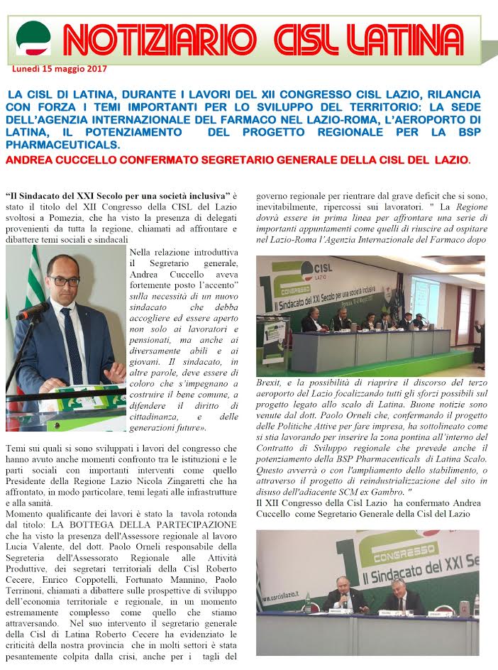 notiziario cisl 3