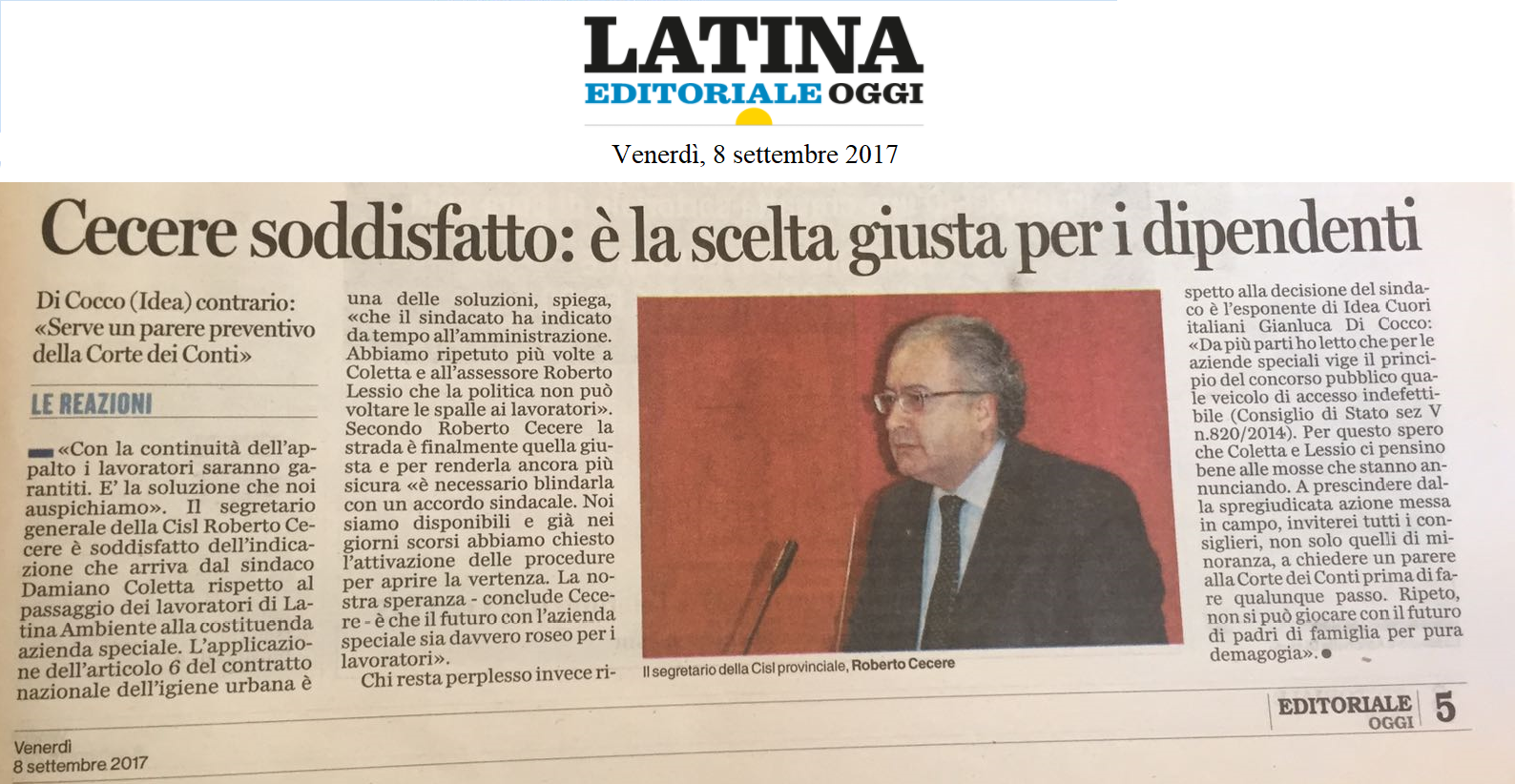 editoriale oggi cisl 2 foto